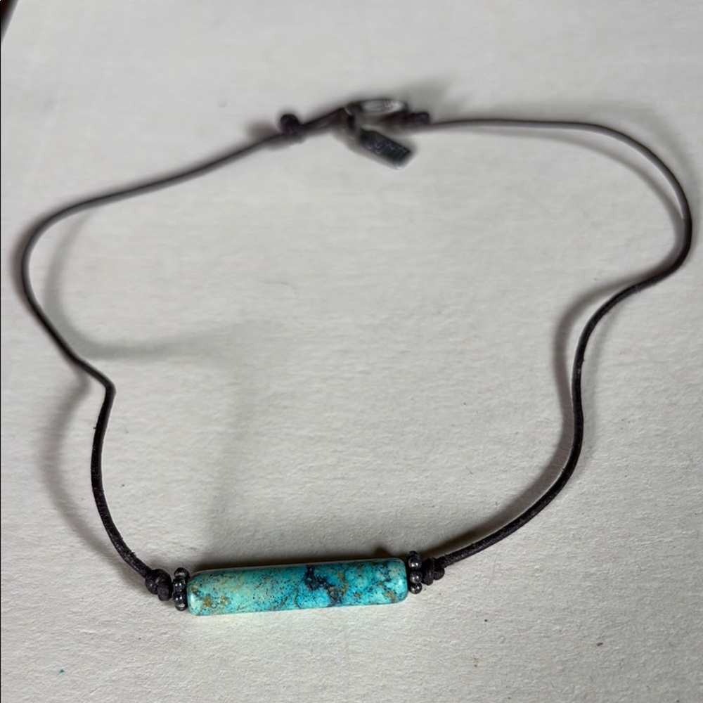 J. Jill Turquoise and Black Anklet Minimalist Design